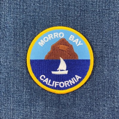 Morro Bay Patch - Embroidered San Luis Obispo California Badge 3'' (Iron On)