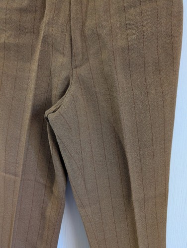 Pantaloni vintage Farah pantaloni spina di pesce marrone marrone chiaro made in USA 31 X 32 USATI IN OTTIME CONDIZIONI - Foto 21 di 22