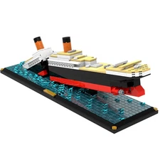 Compatible Passenger Liner Ship Sinking Scene Building Toys Set 782