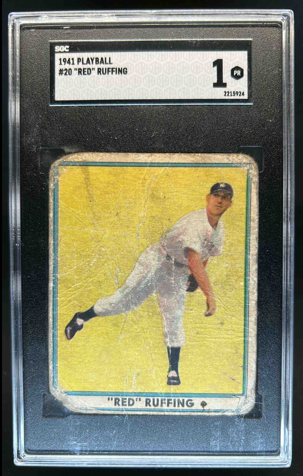 1941 Play Ball Red Ruffing #20 Yankees SGC 1