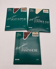 Vintage Lot of 3 Sears Hug-alon Day Sheers Full Figure Tall Pantyhose BLEMSIH