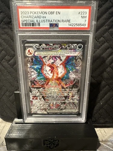Pokémon TCG Charizard EX Sir Obsidian Flames Card 223/197 PSA 7 NM