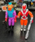 Vintage GI Joe 2 Figure LOT 1988 Toxo Viper & 1991 Incinerator Near Complete