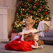 30-inch Ukulele Bass Mahogany Body with EQ, with Cotton Bag Beginner Kit