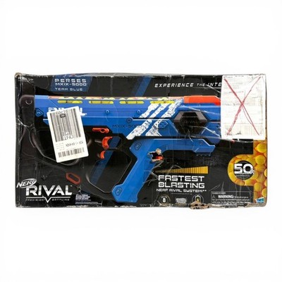 Nerf Perses MXIX-5000 Rival Motorized Blaster Blue 50-Round