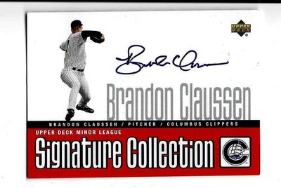 2002 Upper Deck Minor League Signatures Brandon Claussen #CL Columbus Clippers
