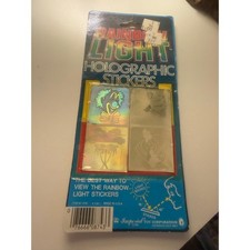 New in Package 80s Rainbow Light Holographic Stickers