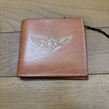 RRL Leather Bifold Wallet Brown - New with Stain