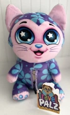 Animal Travel Palz Reversible Stuffed Animal Neck Pillow Cat NEW