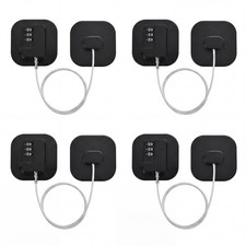 4-Pack Black Child Safety Cabinet Lock, Keyless 3-Digit Combo Fridge Lock