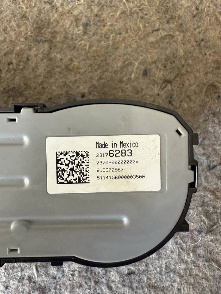 '14-'19 GMC SIERRA 1500 control de calefacción sin descongelación trasera OEM Foto 3 de 4