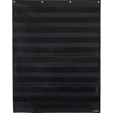 Large Rectangle Pocket Chart Black - 1 Pocket Chart