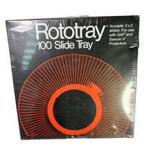 1978 Sawyer's Rototray 100 Slide Tray For 2x2 Slides Stock No 6001