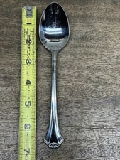 Reed & Barton Stainless Glossy Oval Soup Spoon Country French Japan ~ 1984