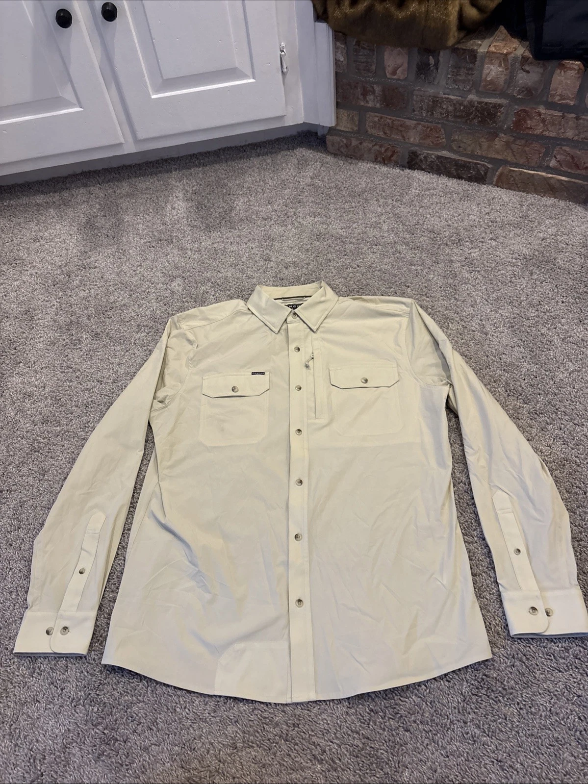 Poncho Shirt Mens L Beige Western Snap Tuff Thread Performance Vented Outdoors
Opens in a new window