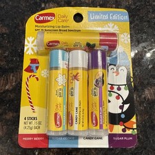 Carmex Lip Balm Limited Ed Holiday Merry Berr...
