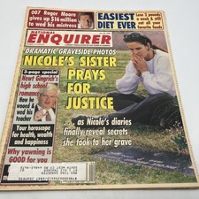 National Enquirer January 24, 1995 Nicole's Sister Prays For Justice