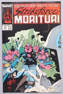 Strikeforce: Morituri #21 Superhelden Comic Heft Marvel 1988