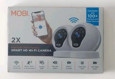 MOBI - Cam Pro HD 2 Pack Wi-Fi Pan & Tilt Video Baby Monitor with 2-way Audio