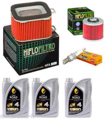 Pack Révision Vidange Filtre + Bougie + Huile Pour Yamaha SR 500 / SP 1978-83