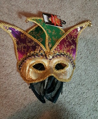 Forum Magic Color Mardi Gras Half Mask With High Crown  display picture 2