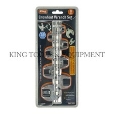 King 3/8 Drive Crowfoot Wrench Set (8-PC Set)SAE