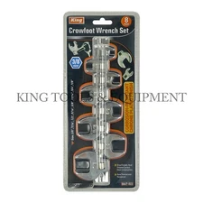 King 3/8 Drive Crowfoot Wrench Set (8-PC Set)SAE