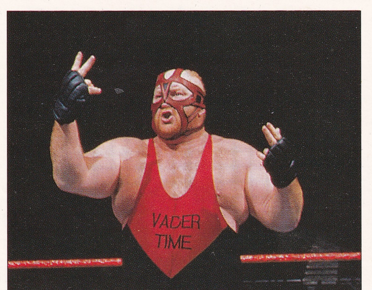 Big Van Vader 1997 Panini WWF Rookie 2 Card Puzzle Set #179