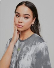 Image of adidas Originals Tie Dye Boyfriend T-Shirt *women Size 8* Brand New Without Tags