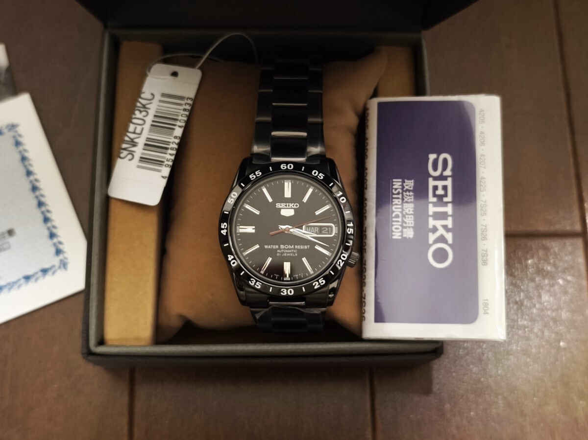 Seiko 5 SNKE03KC Automatic Watch Black from Japan | eBay