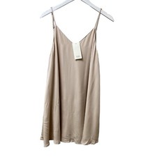 TOBI  Slip Dress Size Small Beige Blush Cami Mini NWT Rayon