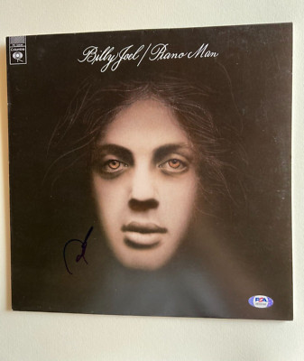 BILLY JOEL SIGNED AUTOGRAPHED PIANO MAN ALBUM COVER RARE 52ND