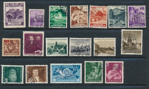 LIECHTENSTEIN *51 MH/USED (1920-57)* INCL J1-12, #47-49 , #70 & 71, #237, #32-46 - Picture 2 of 4