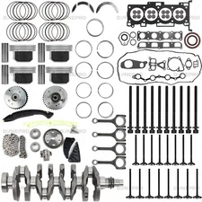 For Hyundai Kia G4KC 2.4L Engine Overhaul Rebuild Kit w/ Crankshaft & 4 Con Rods