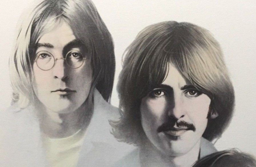 80s The Beatles Gary Saderup 染み込み tシャツ｜ファッション