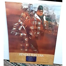 1978 Pendleton Clothing Original Print Ad 70s