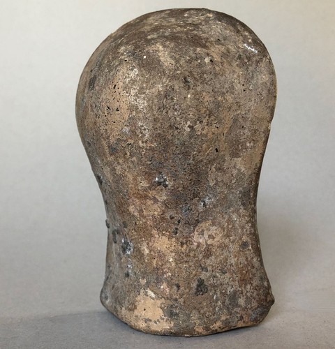 Tête de jeune femme coiffée — figurine en terre-cuite antique — ex-voto etrusque - Picture 4 of 12