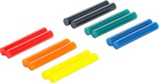 Cartucce di colla a caldo BGS DIY, colorate, Ø 7,5 mm, 50 mm, 12 pezzi.