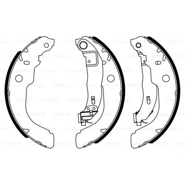 Bosch Bremsbackensatz Bremsbacken Hinten FüR Peugeot 208 Ca_ Cc_ CitroëN C3-image