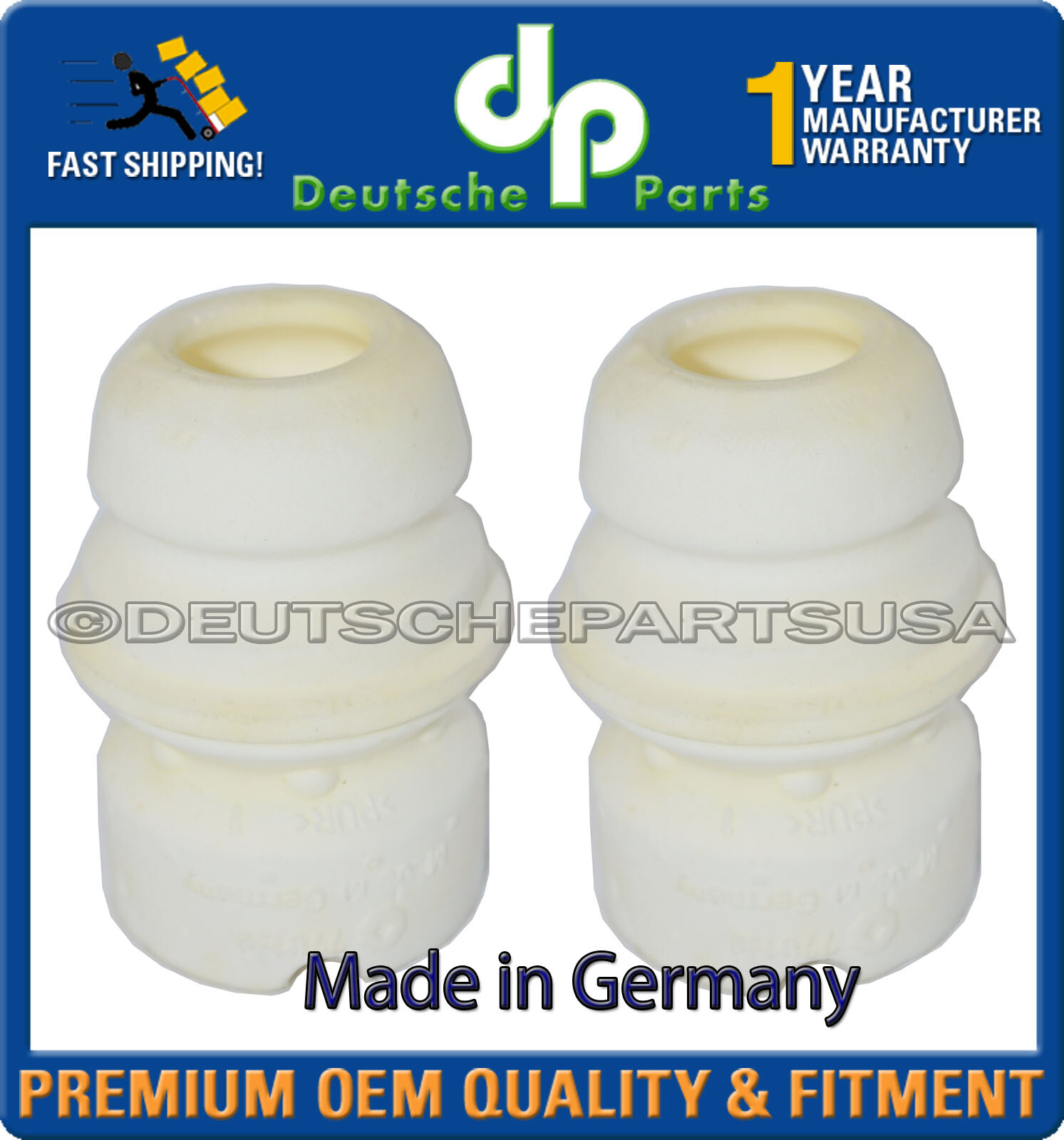 BMW E46 Front Suspension Strut Bump Stop 31336750892 x 2 OEM MADE IN