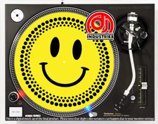 Smiley Face Yellow - 7"-12" DJ slipmat for LP turntable record player 