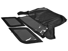 Fits Isuzu Amigo Rodeo 1998-2002 Soft Top 3 Charcoal Windows Haartz Vinyl