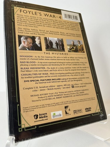 Foyle's War: Set 4 (DVD, 2006) OOP NEW SEALED - Imagen 2 de 2