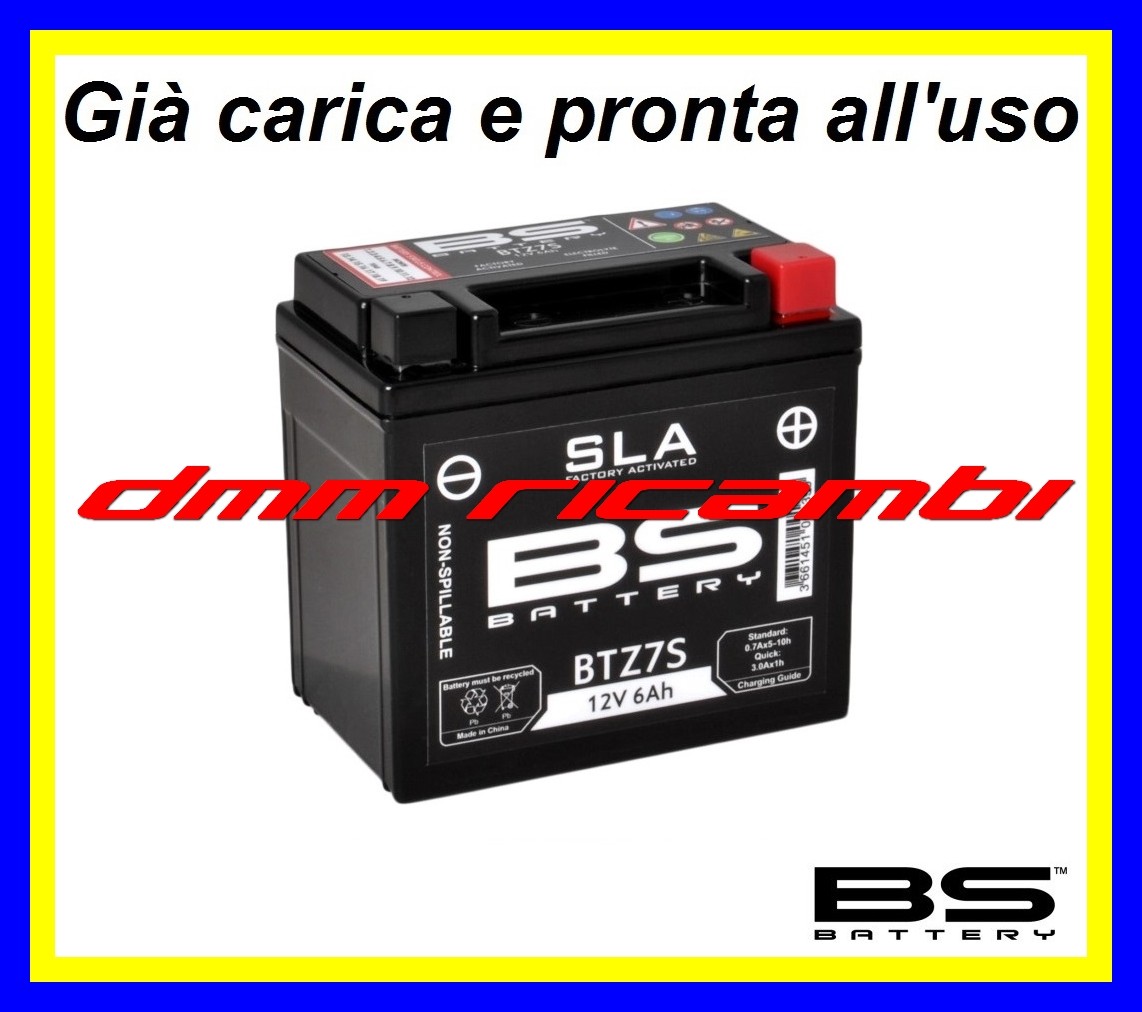 Batteria BS SLA Gel HONDA CRF 450 X 13>14 carica pronta all'uso CRF450 2013 2014