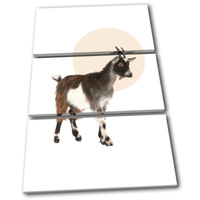 Goat Farm Modern Abstract Animals TREBLE Leinwand Wand Kunst Bild drucken