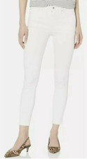 Ella Moss Women's High Rise Slim Straight Ankle  Jeans white variation size.