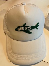 Throwback white New York Jets cap Retro Adjustable Hat 