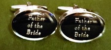 Awesome 3/4" Wedding Style Cuff Links "Father of the Bride"