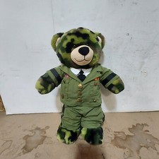 Build A Bear BABW Army Officer Military Camo Bear  Uniform Outfit gift