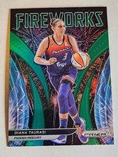 Diana Taurasi - 2022 Prizm WNBA Fireworks Prizms Green Insert Card